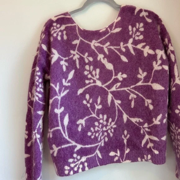 Sézane Purple Floral Cardigan - Picture 9 of 9